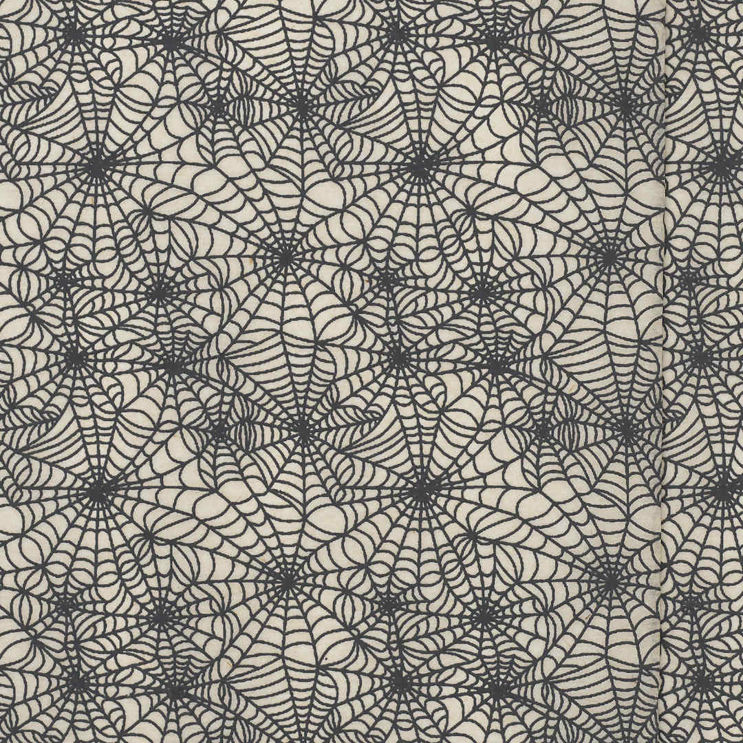 Open in modal - Elan Transfers Underglaze Transfer Sheet - Spider Webs, Black - close-up