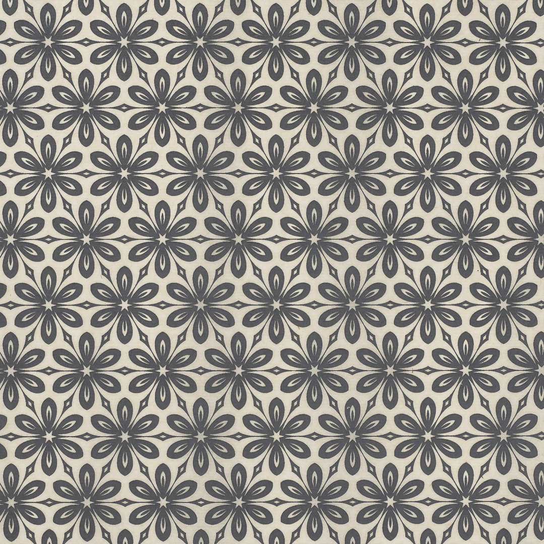Open in modal - Elan Transfers Underglaze Transfer Sheet - Floral Wallpaper, Black - close-up