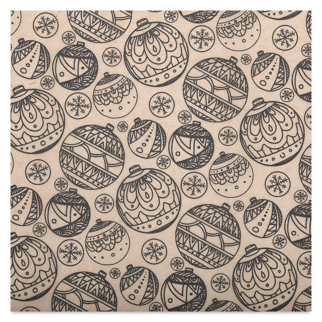 Open in modal - Elan Transfers Underglaze Transfer Sheet - Ornaments, Black close up