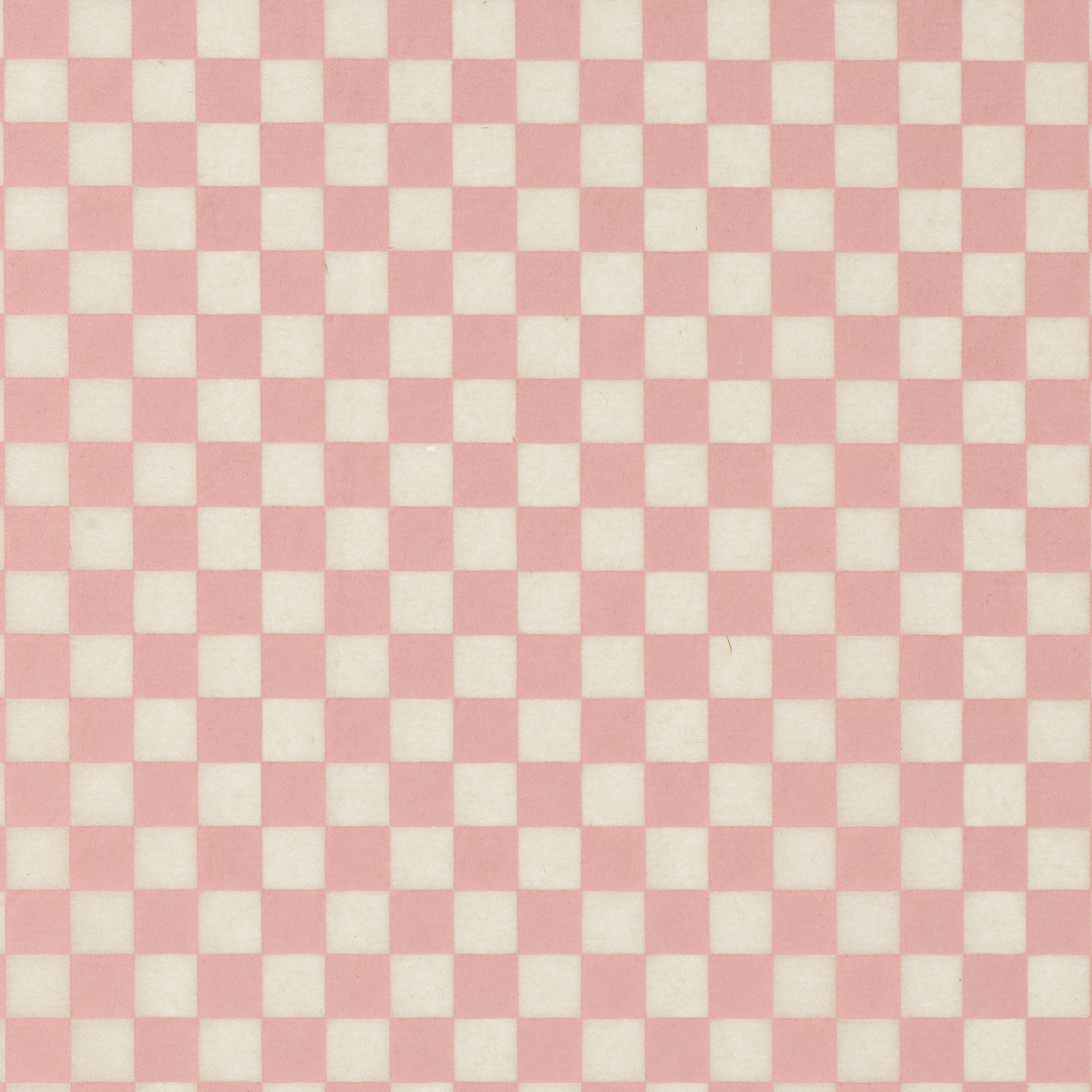 Open in modal - Elan Transfers Underglaze Transfer Sheet - Checkerboard, Pink - close-up