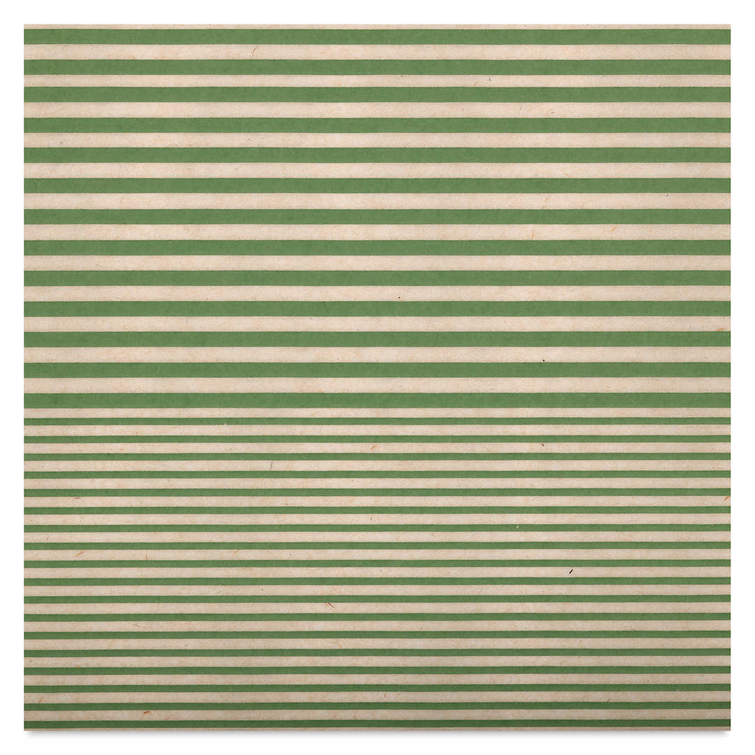 Open in modal - Elan Transfers Underglaze Transfer Sheet - Stripes, Green close up