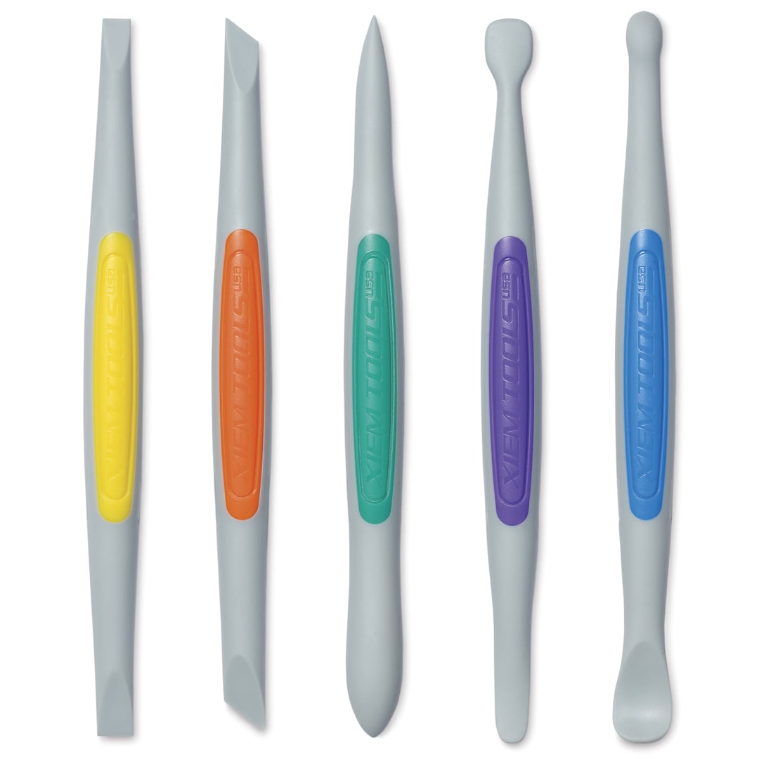 Open in modal - Xiem Clay Finishing Tools - Flex-Firm, Set of 5, Medium - upright