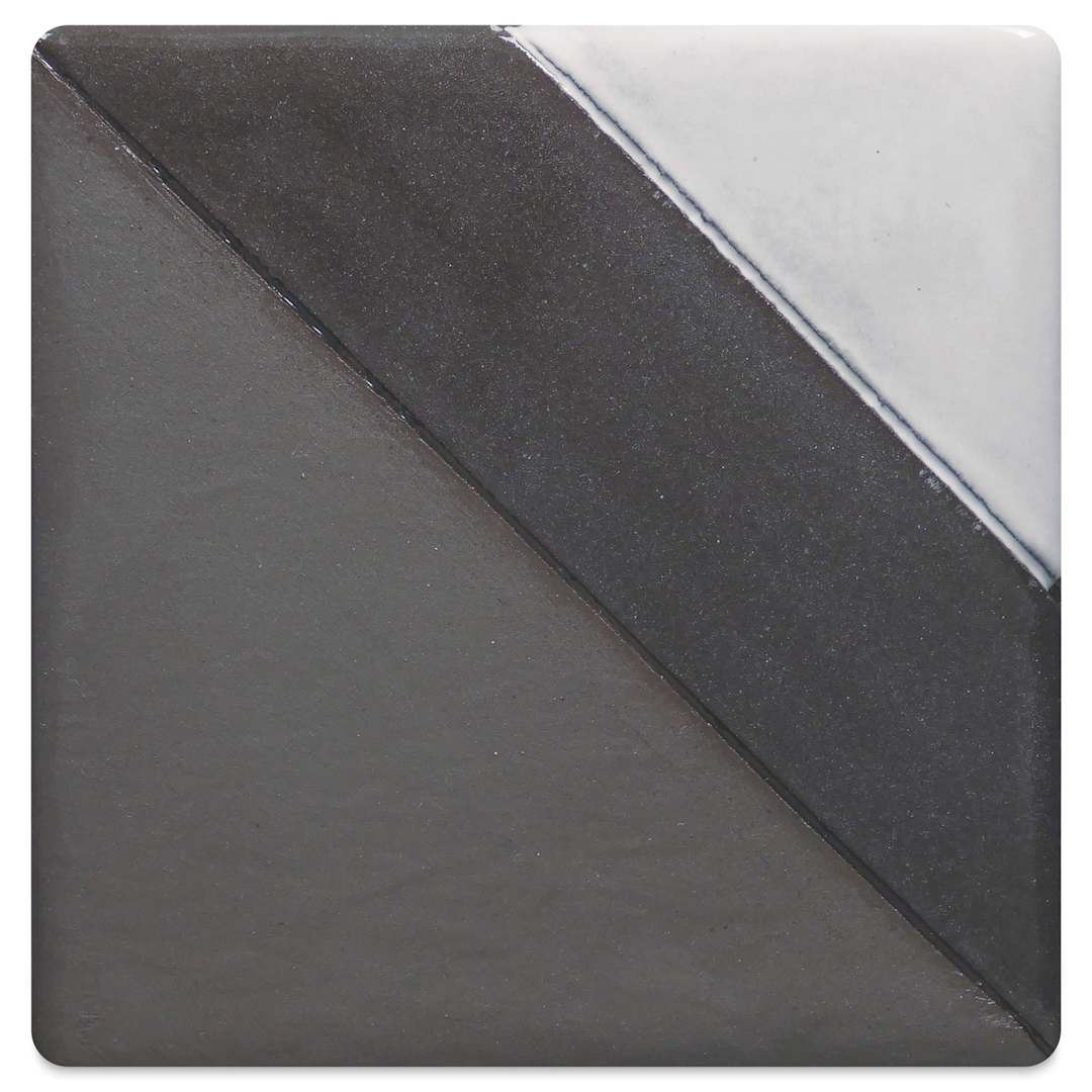 Open in modal - Blick Mid-Fire Stoneware Clay - Dark Brown - Bisque, Clear Glaze, and White Glaze