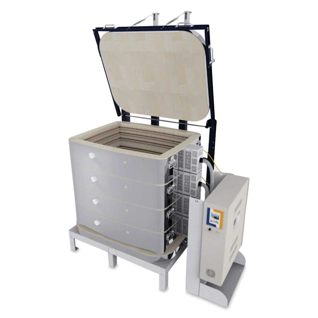 Open in modal - L&L Davinci Rectangular Kiln - T2336-D, Cone 10, 208V-3P, 82.7A, 36" H x 35-1/4" W x 26-1/2" D