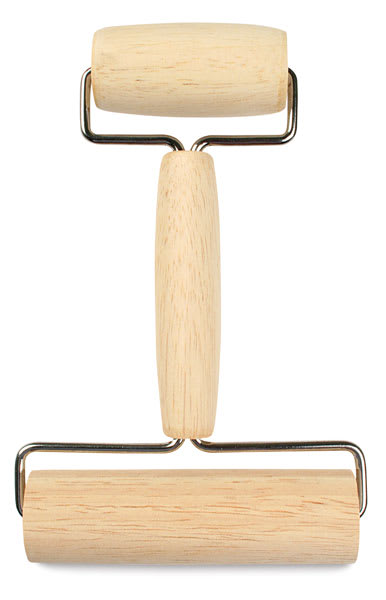 Open in modal - Amaco Pony Roller - Top view of double sided Roller