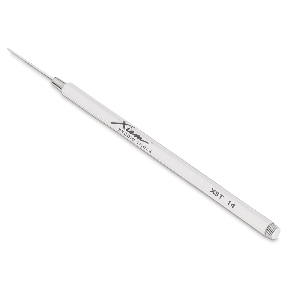 Open in modal - Xiem Studio Needle Tools - Porcelain Needle tool shown at angle
