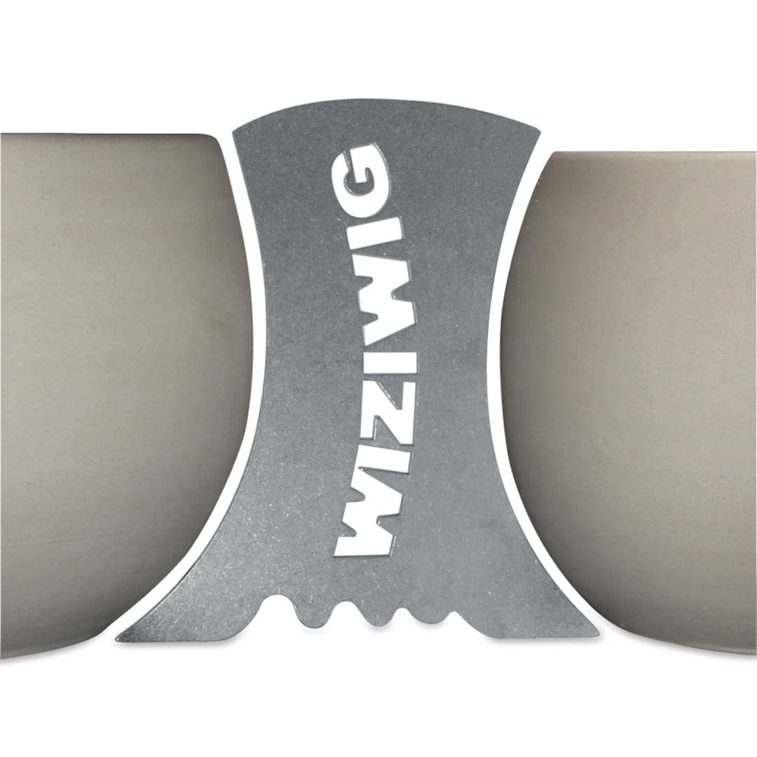 Open in modal - WiziWig Tools Goblet Makin’ Lucile Metal Potter’s Rib - XL, 4-1/2" x 5-1/4"