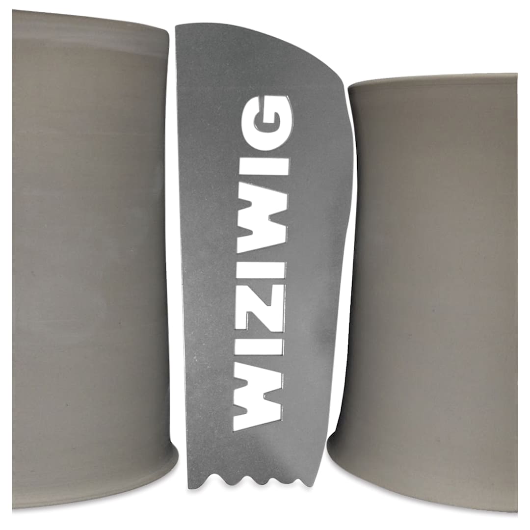 Open in modal - WiziWig Tools Stein Makin’ George Metal Potter’s Rib - Regular, 3" x 7"