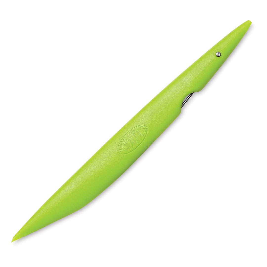Open in modal - Mudtools Mudshark - Angled Green Tool with needle retracted
