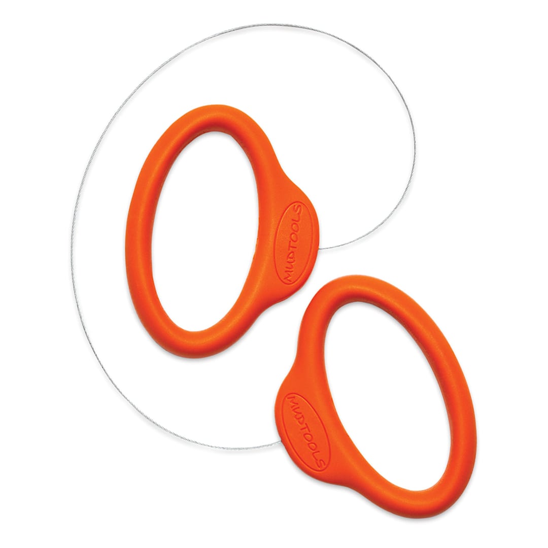 Open in modal - Mudtools Mudwires - Short Standard Orange Mudwire shown in loop