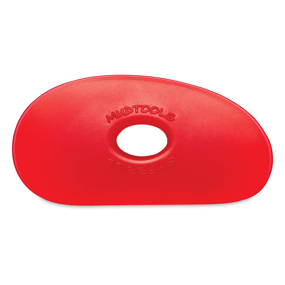 Open in modal - Mudtools Polymer Rib - Shape 1, Red/Very Soft