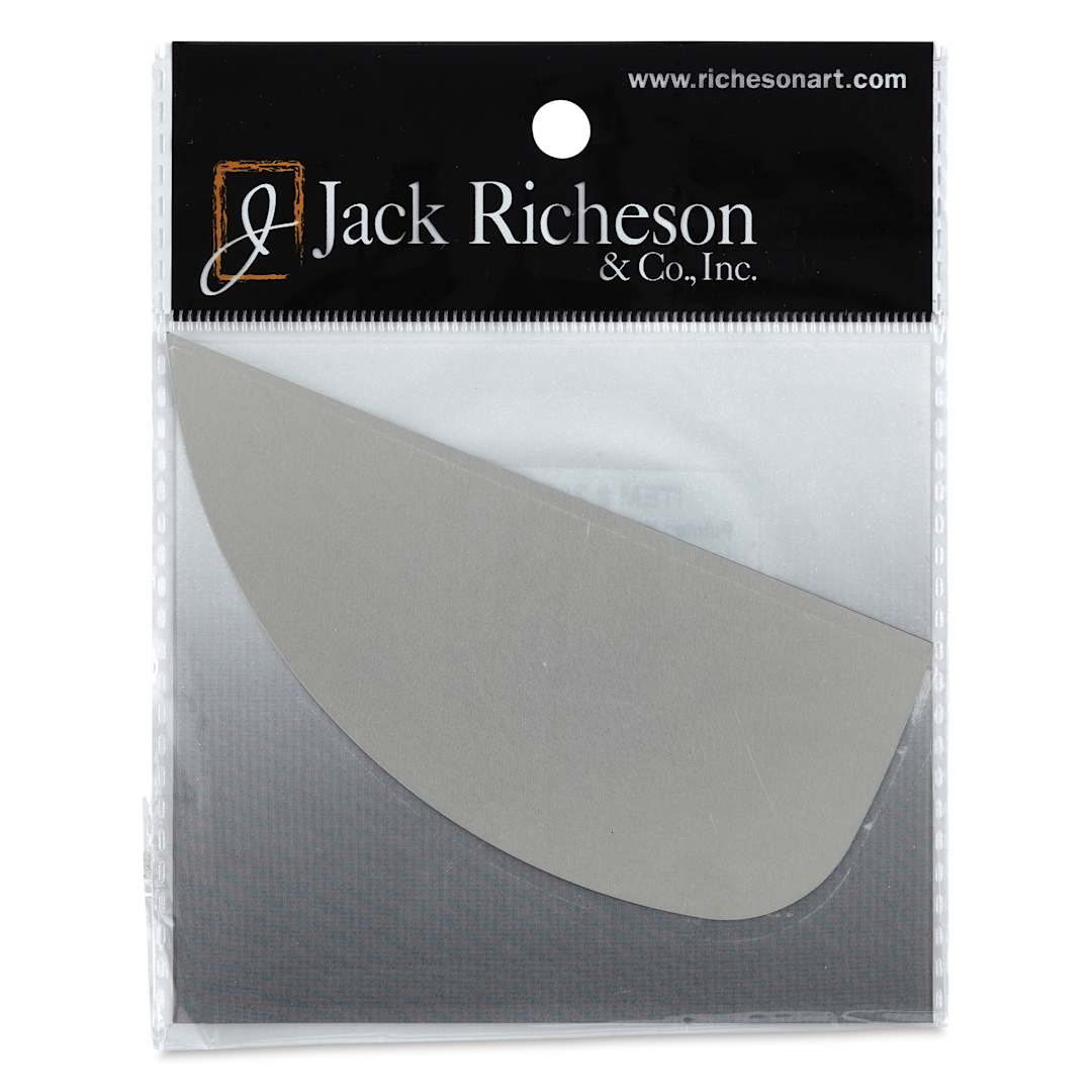 Open in modal - Richeson Stainless Steel Scrapers - Pointed Half Moon, 2" x 4-5/8" (Front of package)