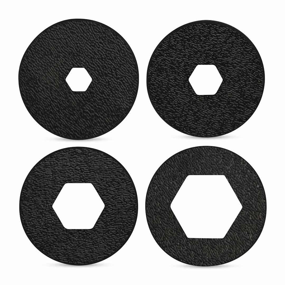 Open in modal - The Ceramic Shop Extruder Die Set - Set of 4, Hexagon