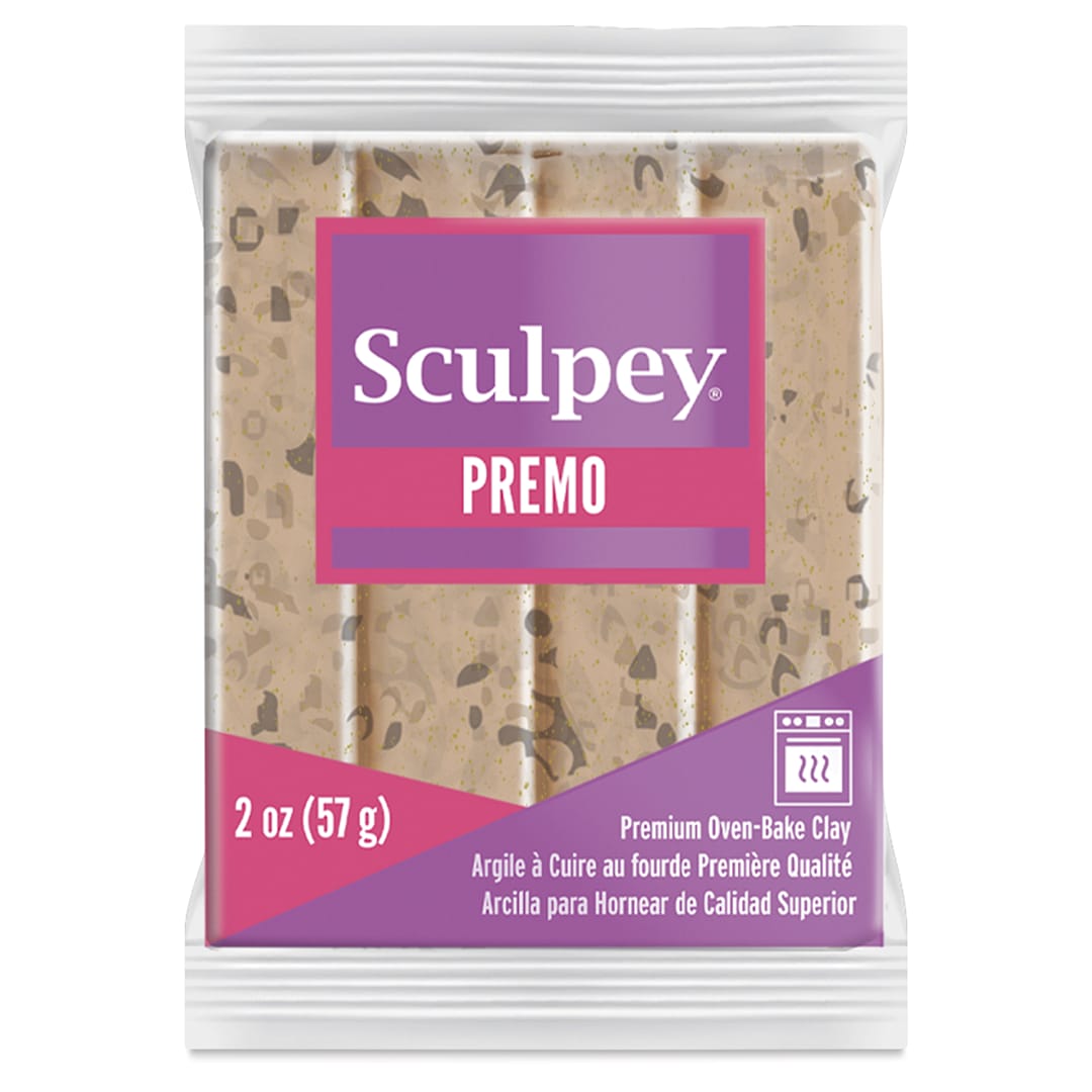 Open in modal - Sculpey Premo - 2 oz, Tan Granite, packaging