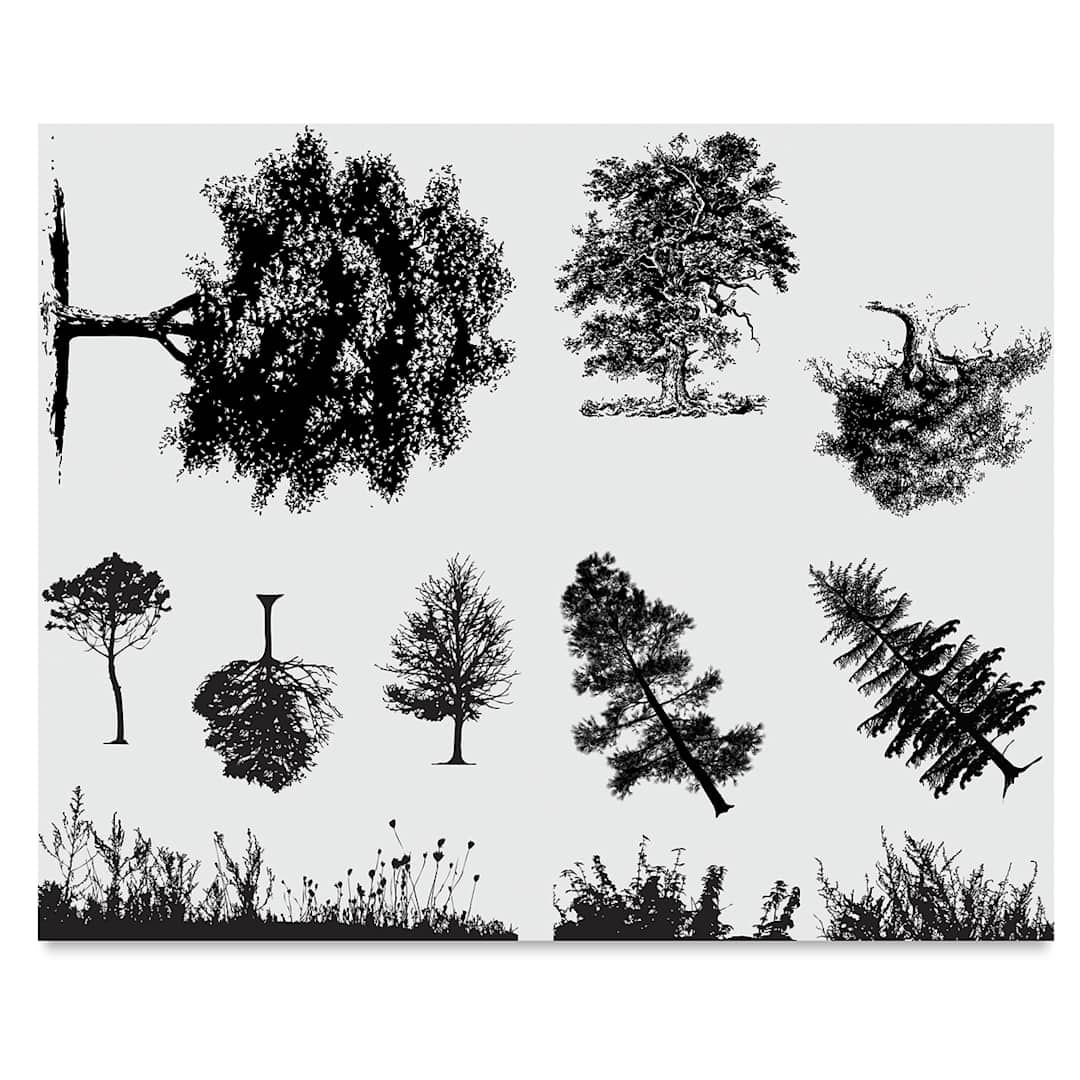 Open in modal - Mayco Designer Silkscreens - Trees and Grass