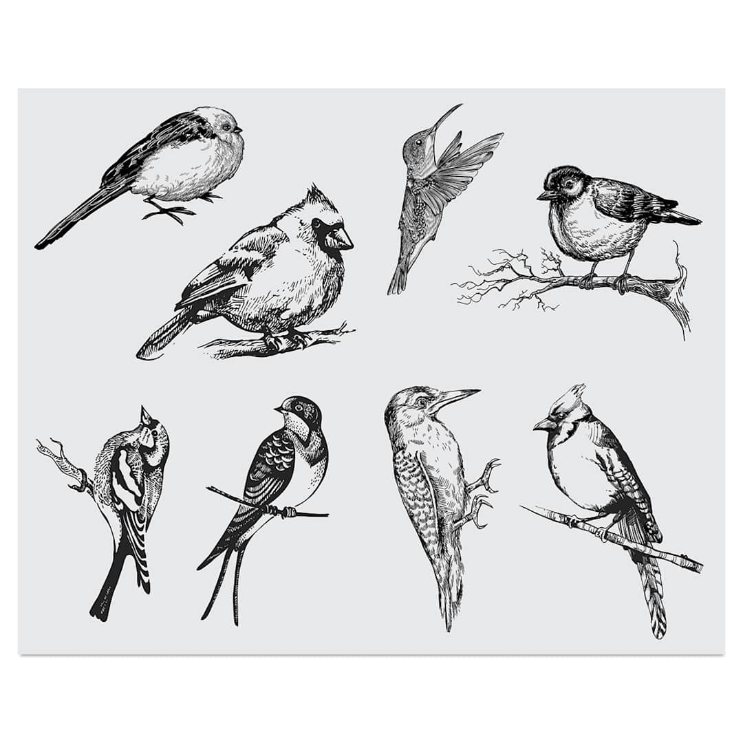 Open in modal - Mayco Designer Silkscreens - Small Birds