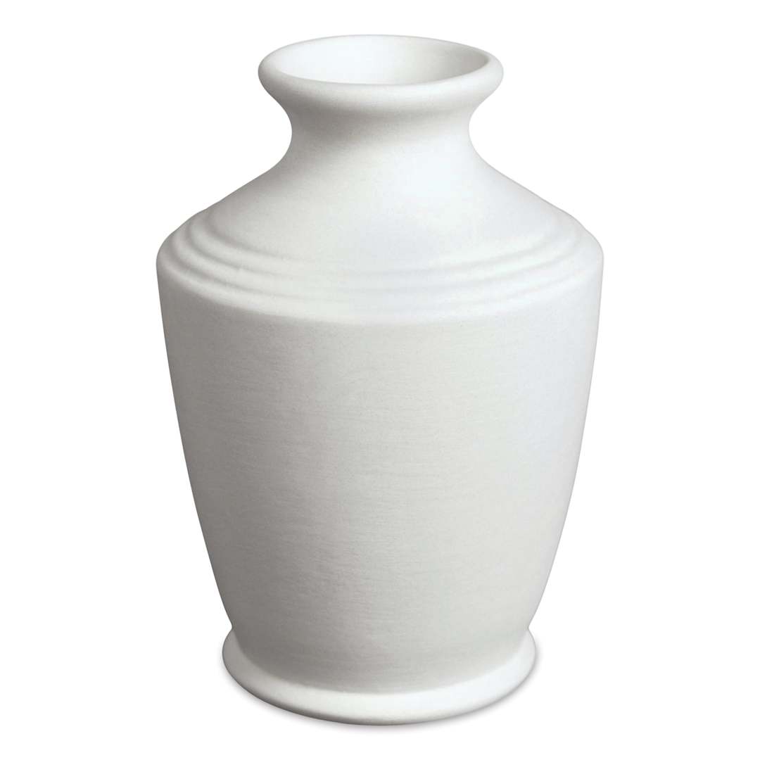 Open in modal - Mayco Stoneware Bisque Bud Vase - Ringed