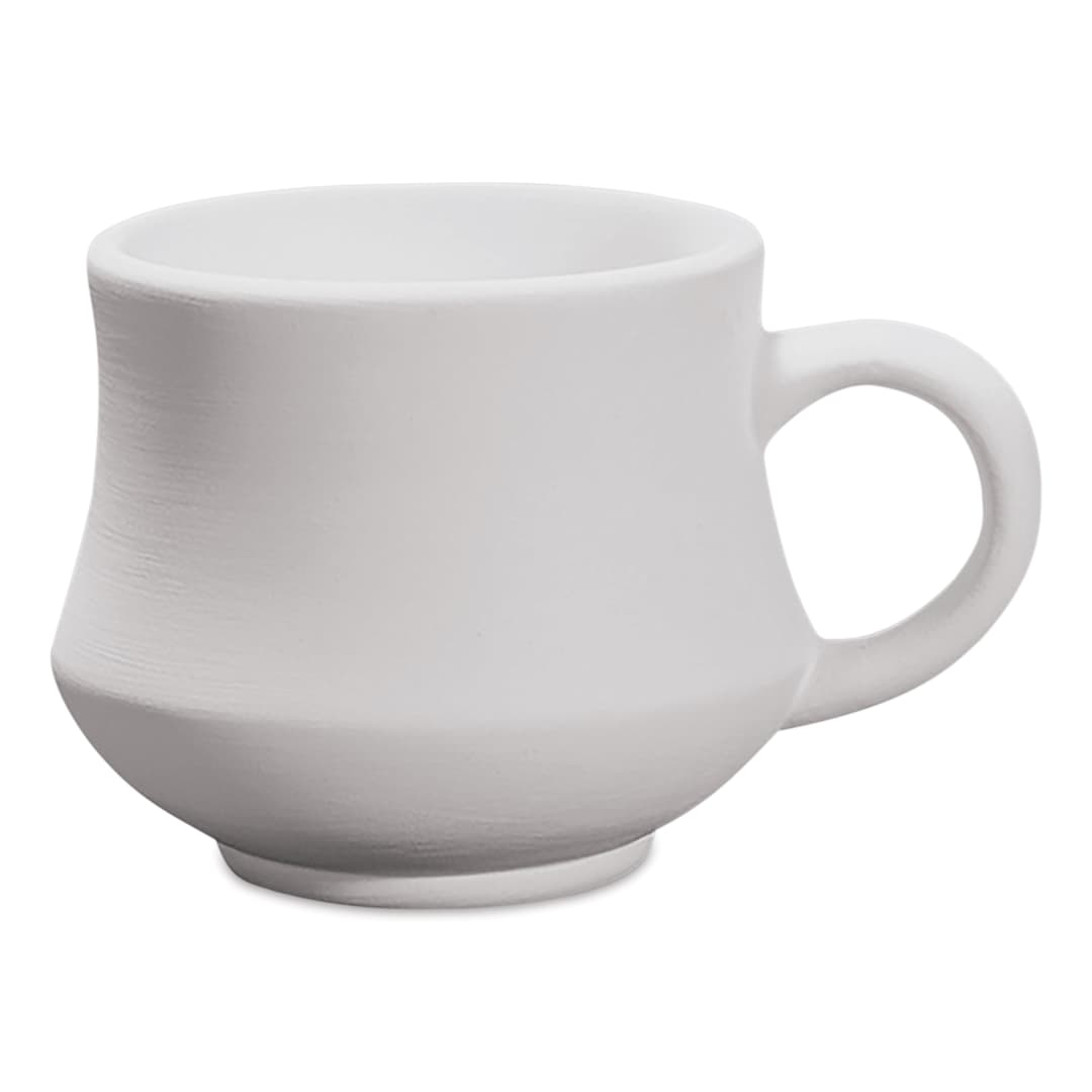 Open in modal - Mayco Stoneware Bisque Mugs - Hippy Mug