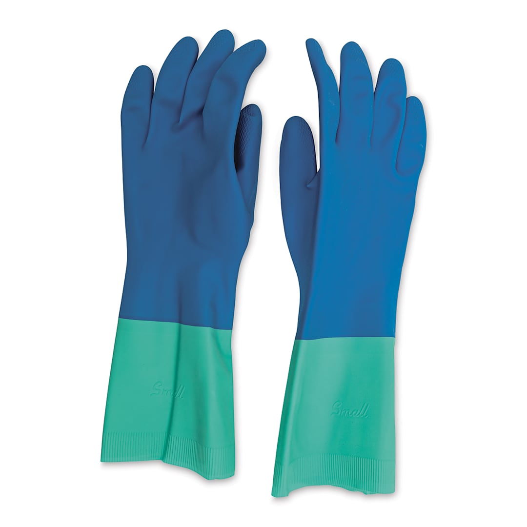 Open in modal - Nitrile Rubber Gloves - 1 Pair, Small - topside