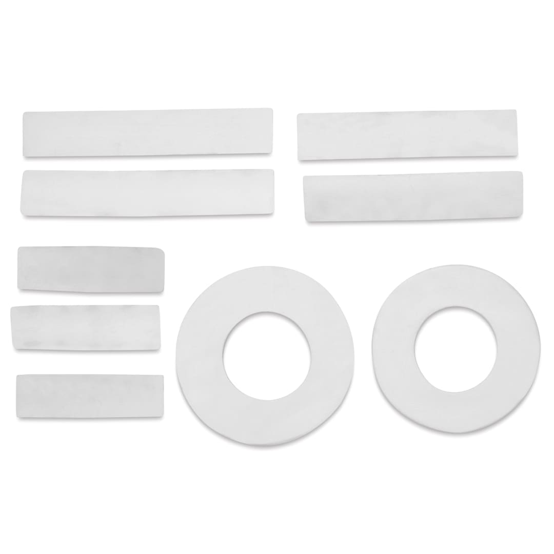Open in modal - The Ceramic Shop Kiln Stilt Rings and Bars - Set of 9