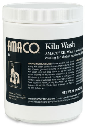 Open in modal - Amaco Kiln Wash - Front of 1 lb jar
