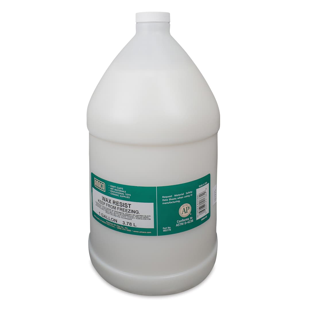 Open in modal - Amaco Wax Resist - 16 oz front of jug
