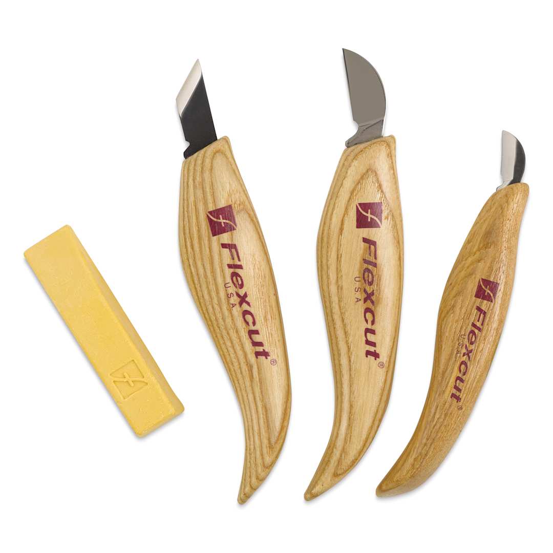 Open in modal - Flexcut Chip Carving Tools - Set of 3