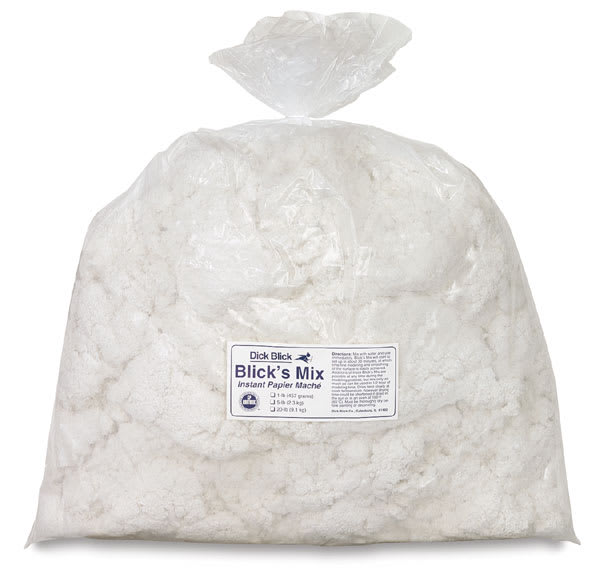 Open in modal - Blick's Mix Instant Papier Mâché - Front view of 5 lb bag