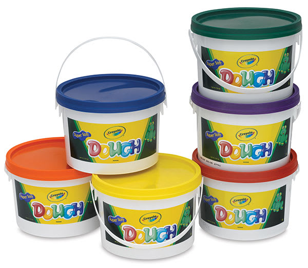 Open in modal - Crayola Dough, - Set of 6 buckets stacked