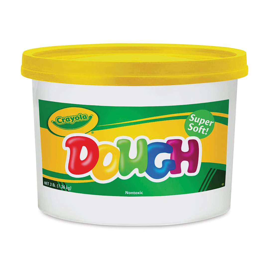 Open in modal - Crayola Dough - 3 lb, Yellow, front of the tub
