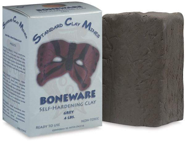 Open in modal - Standard Clay Company 910G Boneware Gray Air Dry Clay - 4 lbs, Gray