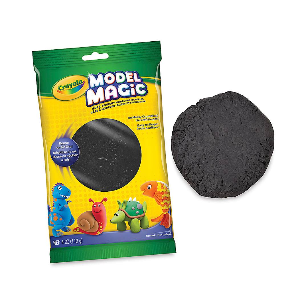 Open in modal - Crayola Model Magic - 4 oz, Black (packaging with black model magic)