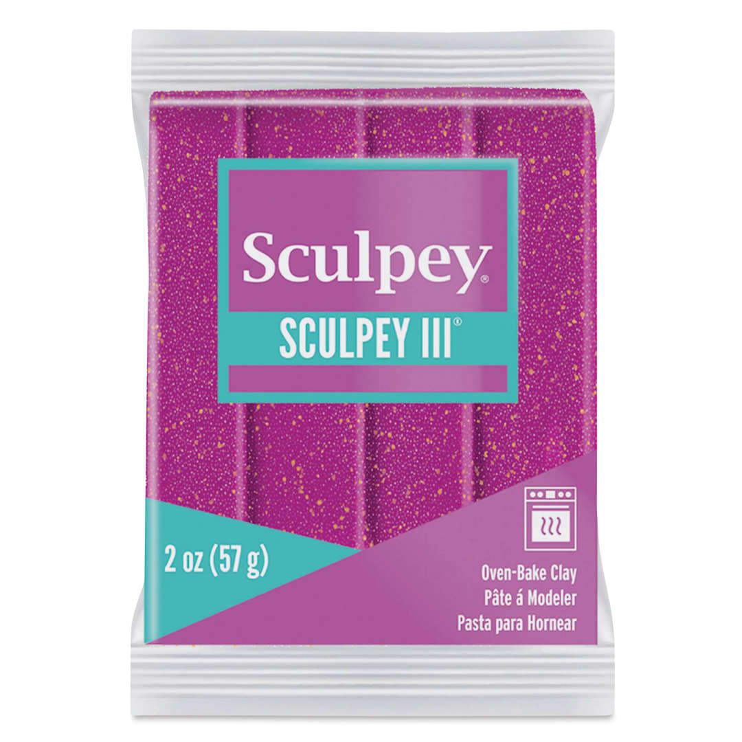 Open in modal - Sculpey III - Violet Glitter, 2 oz
