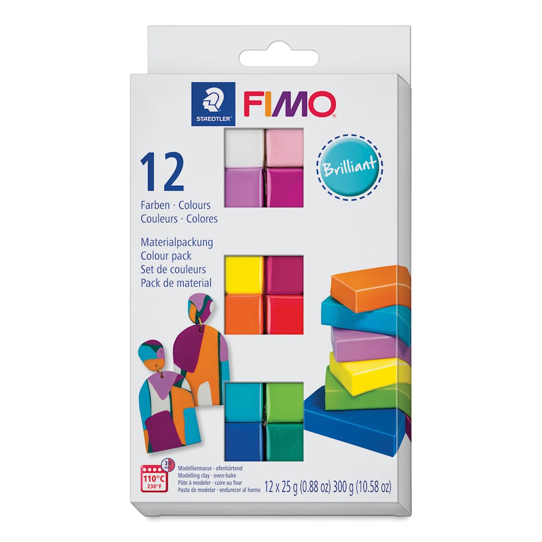 Open in modal - Staedtler Fimo Soft Polymer Clay - Brilliant Colors, Set of 12