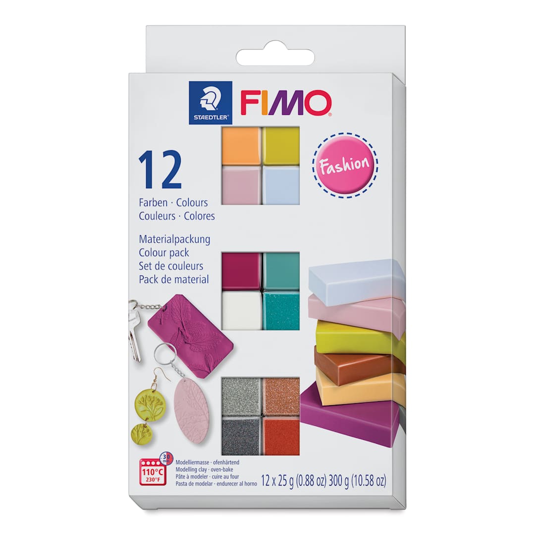 Open in modal - Staedtler Fimo Soft Polymer Clay - Fashion Colors, Set of 12