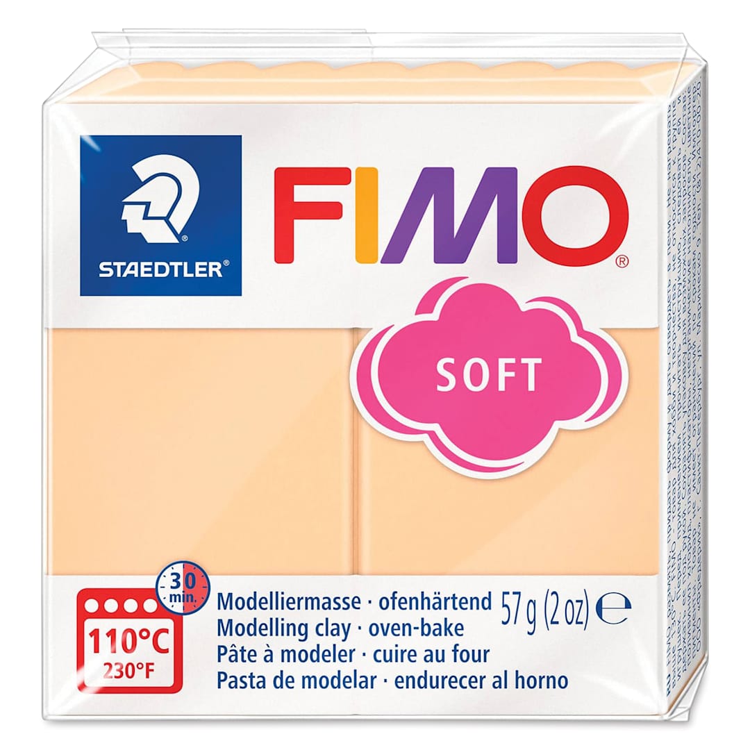 Open in modal - Staedtler Fimo Soft Polymer Clay - 2 oz, Soft Peach - front of packaging