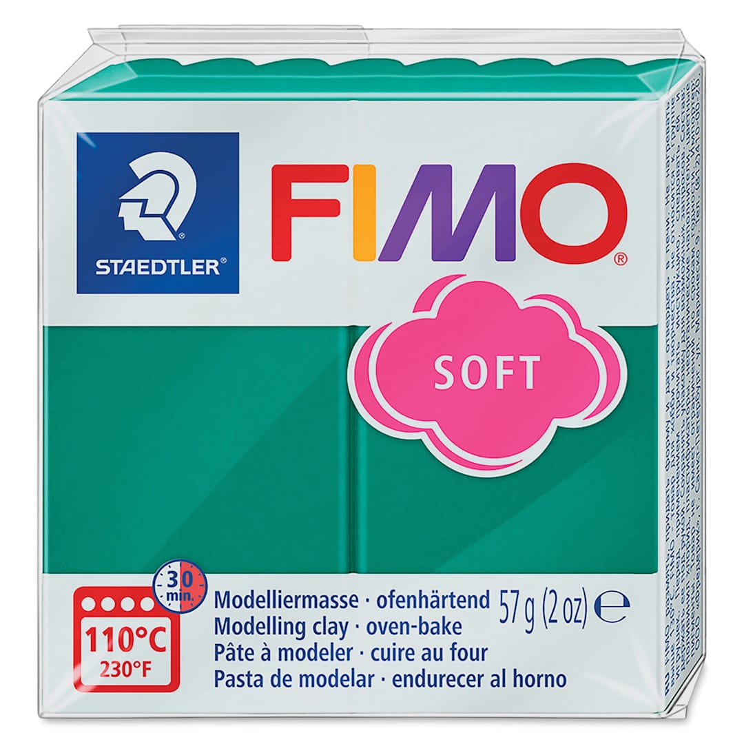 Open in modal - Staedtler Fimo Soft Polymer Clay - 2 oz, Emerald, packaging