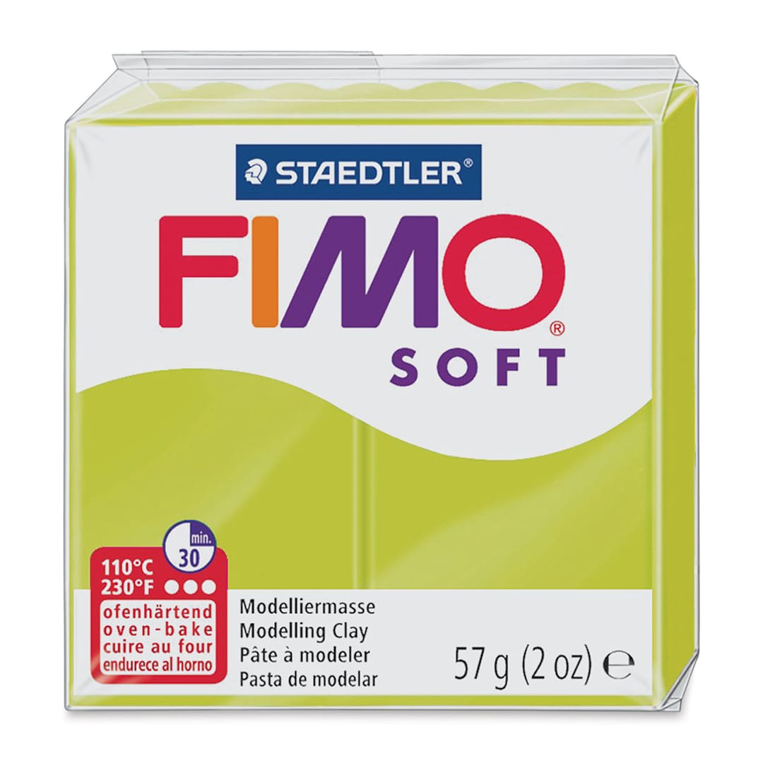 Open in modal - Staedtler Fimo Soft Polymer Clay - 2 oz, Lime Green - front of packaging