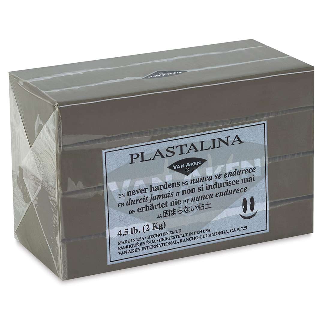 Open in modal - Van Aken Plastalina Modeling Clay - 4.5 lb, Gray