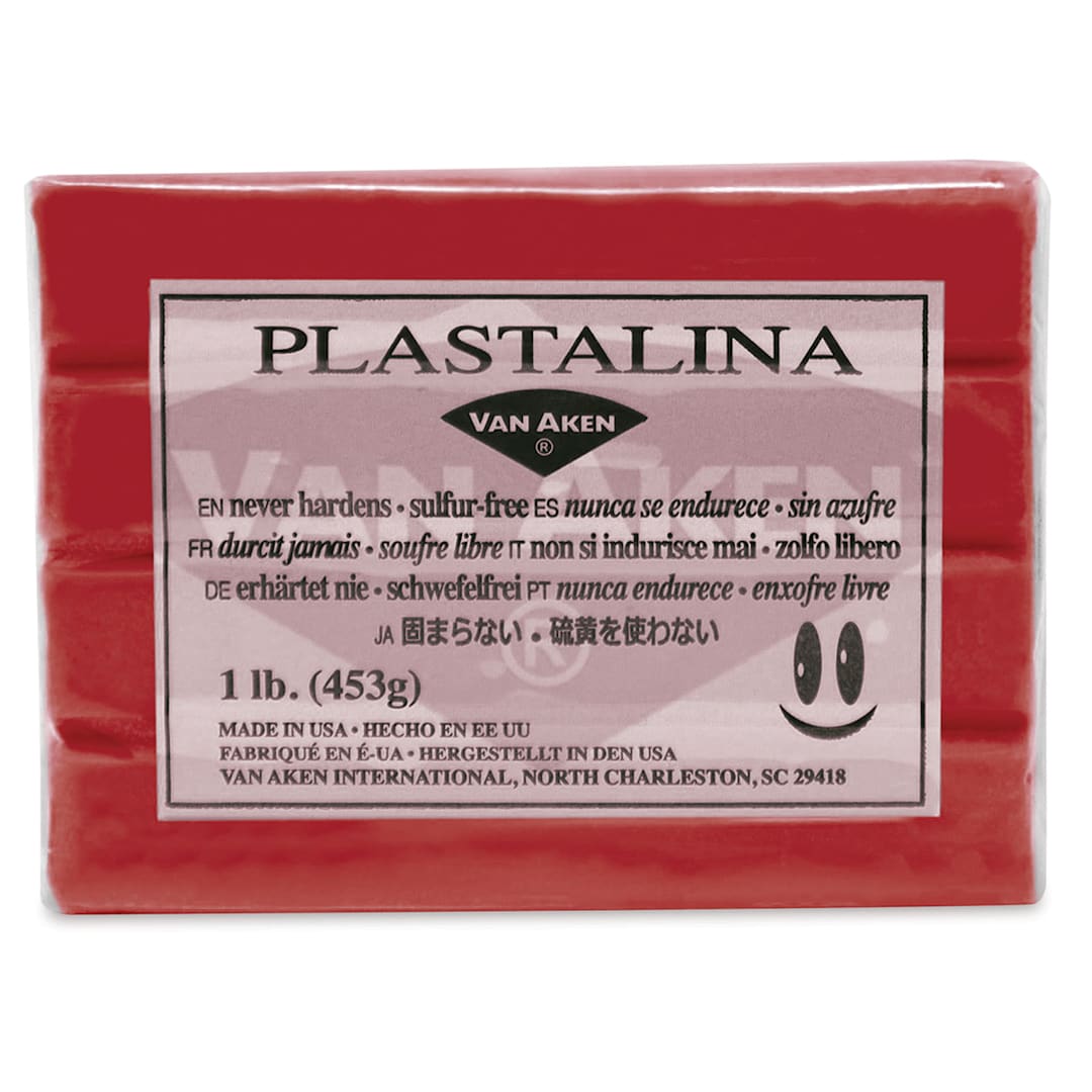 Open in modal - Van Aken Plastalina Modeling Clay - 1 lb, Red