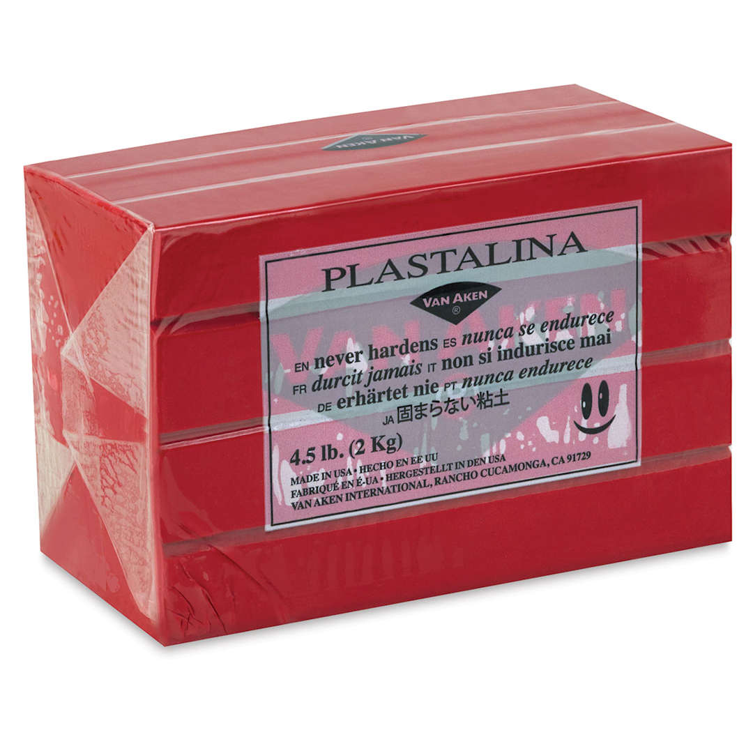 Open in modal - Van Aken Plastalina Modeling Clay - 4.5 lb, Red