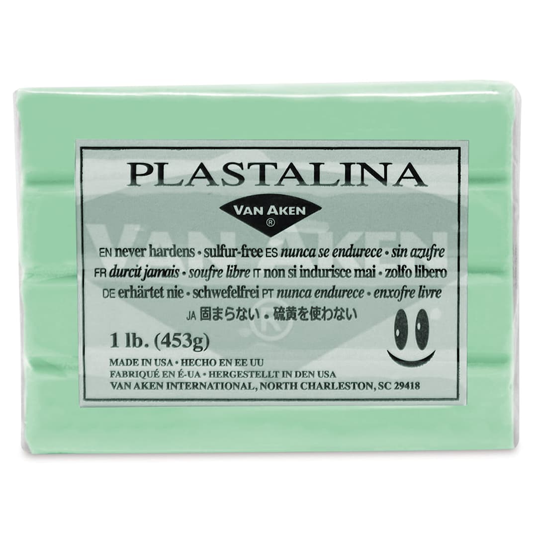 Open in modal - Van Aken Plastalina Modeling Clay - 1 lb, Pastel Green