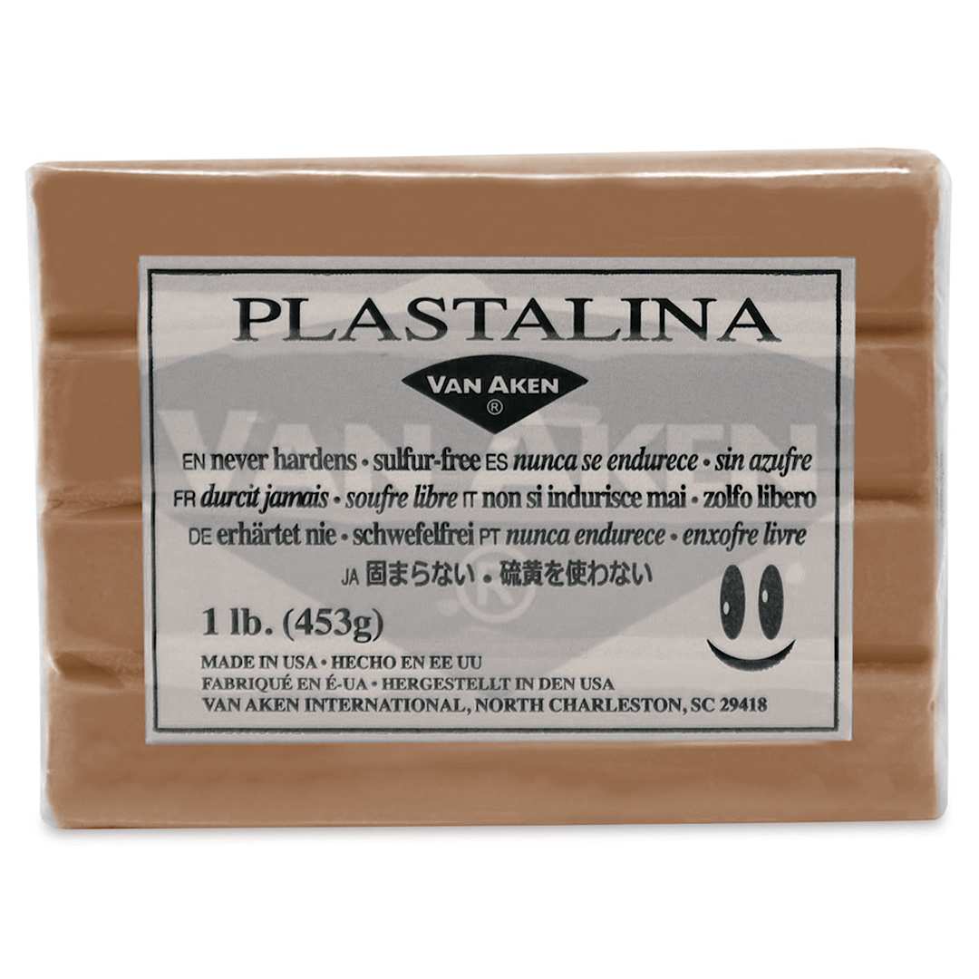 Open in modal - Van Aken Plastalina Modeling Clay - 1 lb, Brown