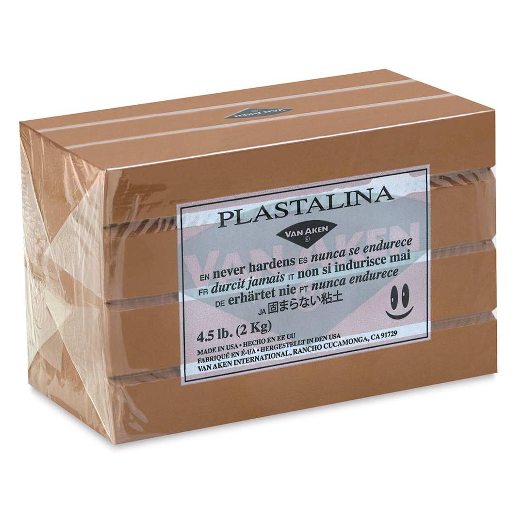 Open in modal - Van Aken Plastalina Modeling Clay - 4.5 lb, Brown