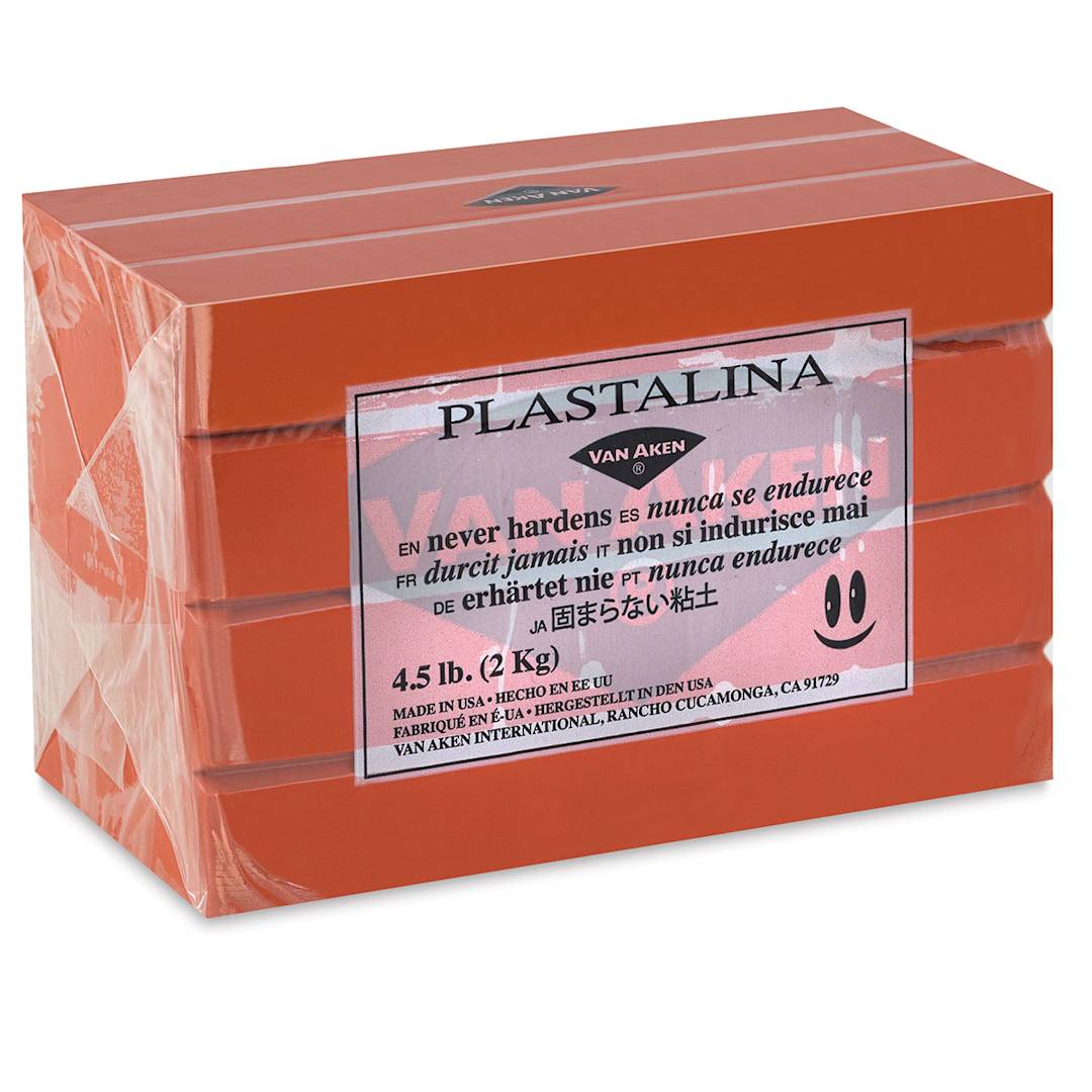 Open in modal - Van Aken Plastalina Modeling Clay - 4.5 lb, Terra Cotta