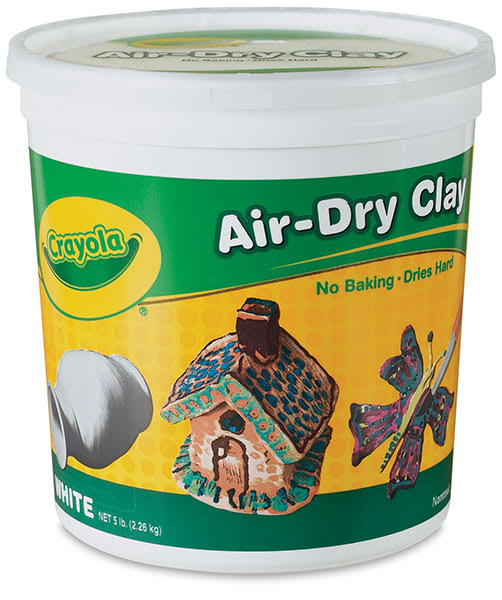 Open in modal - Crayola Air-Dry Clay - Bucket, 5 lb, White