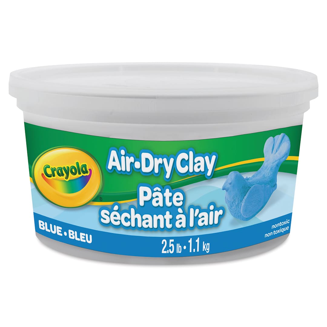 Open in modal - Crayola Air-Dry Clay - Bucket, 2.5 lb, Blue