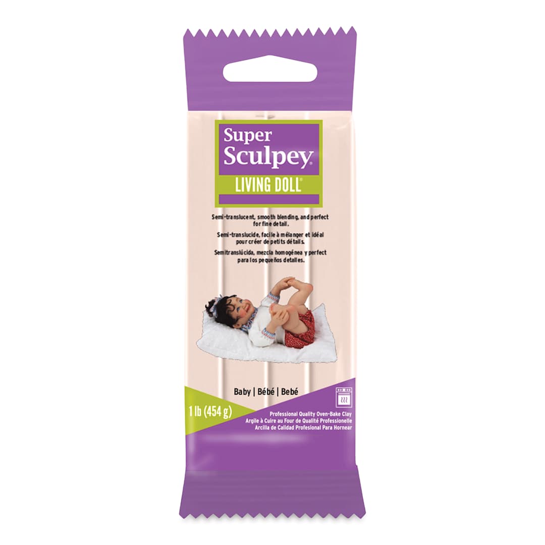 Open in modal - Sculpey Living Doll Polymer Clay - 1 lb, Baby