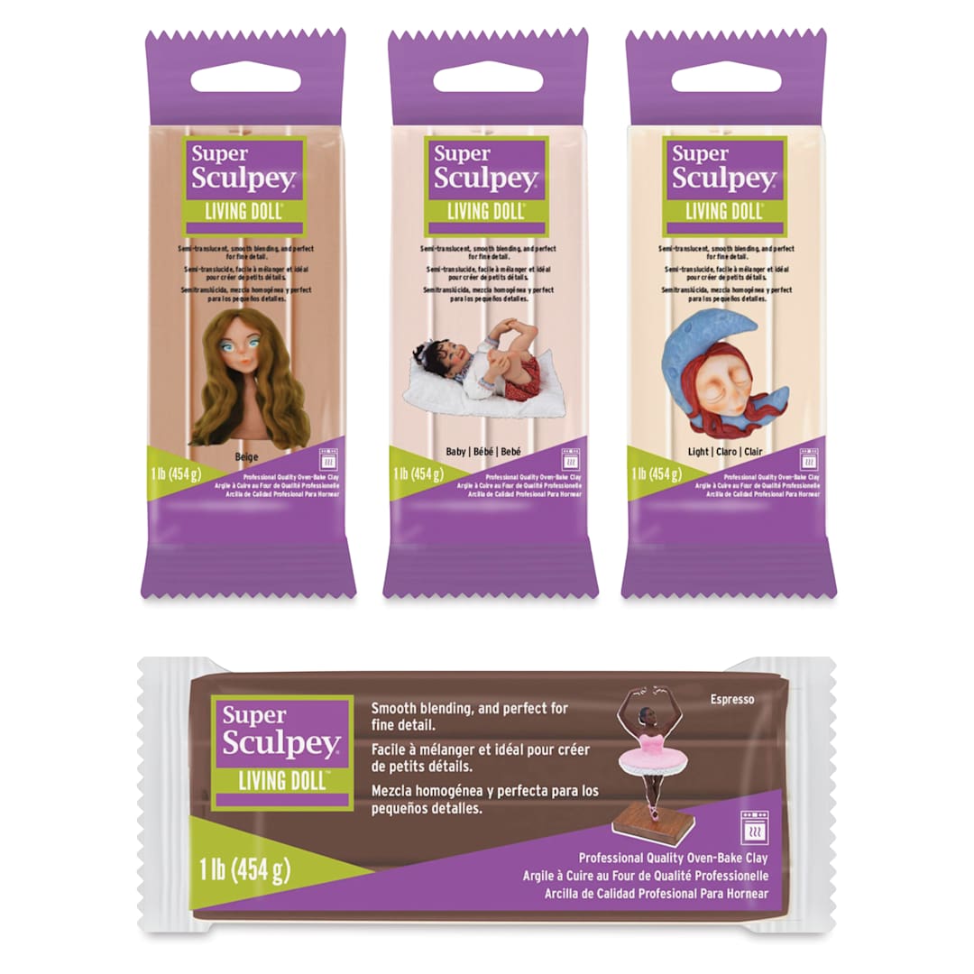 Open in modal - Super Sculpey Living Doll Polymer Clay