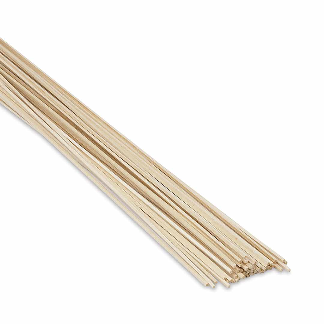 Open in modal - Midwest Products Basswood Strips - 60 Pieces, 1/16" x 1/16" x 24"